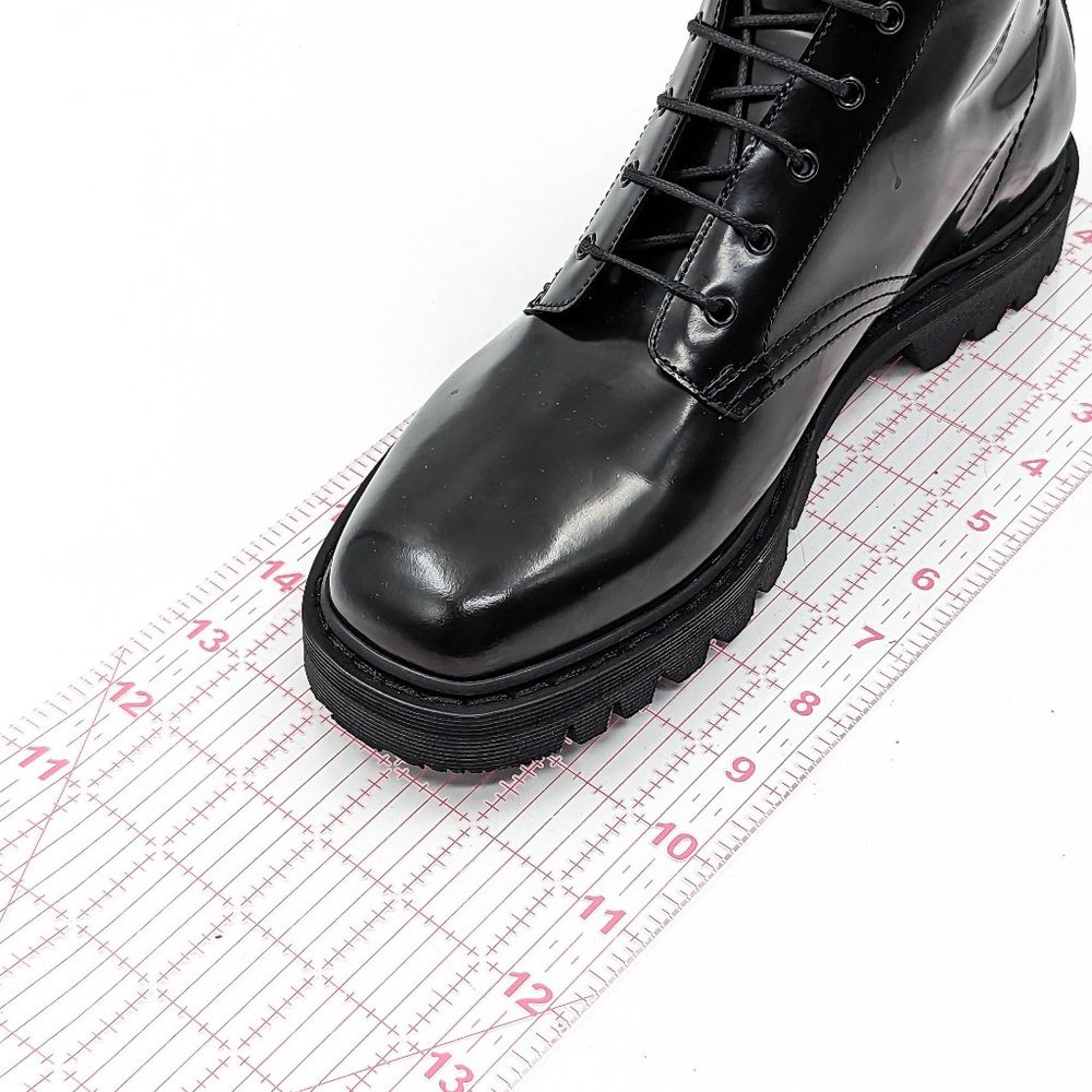 The Row Women Ranger Black Leather Lace-up Combat Boots size 9.5US EUR 39.5 - Picture 3 of 12